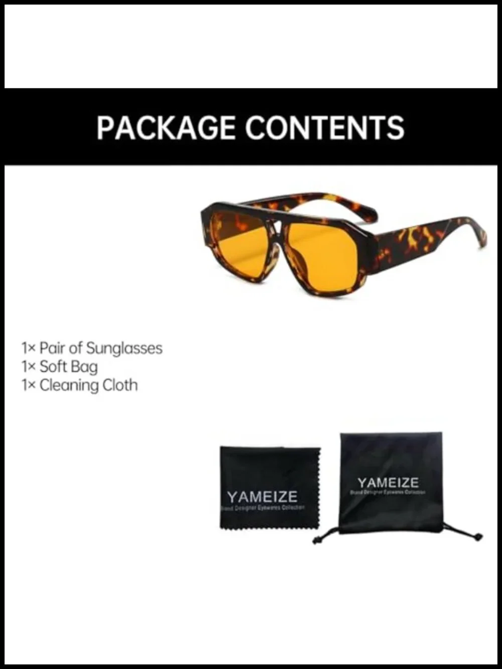 Retro Pilot Sunglasses for Women Men Double Bridge Chunky Vintage Shades UV400